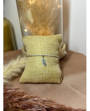 Bracelet plume en argent 925
